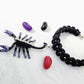 Scorpion Braided Black  Open Bracelet