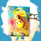 18L x 13W cm Canvas with Blond Mermaid Doll, Wall Hanger for Child's Room