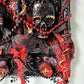16 x 20 inch Canvas Art with Skulls and Clock